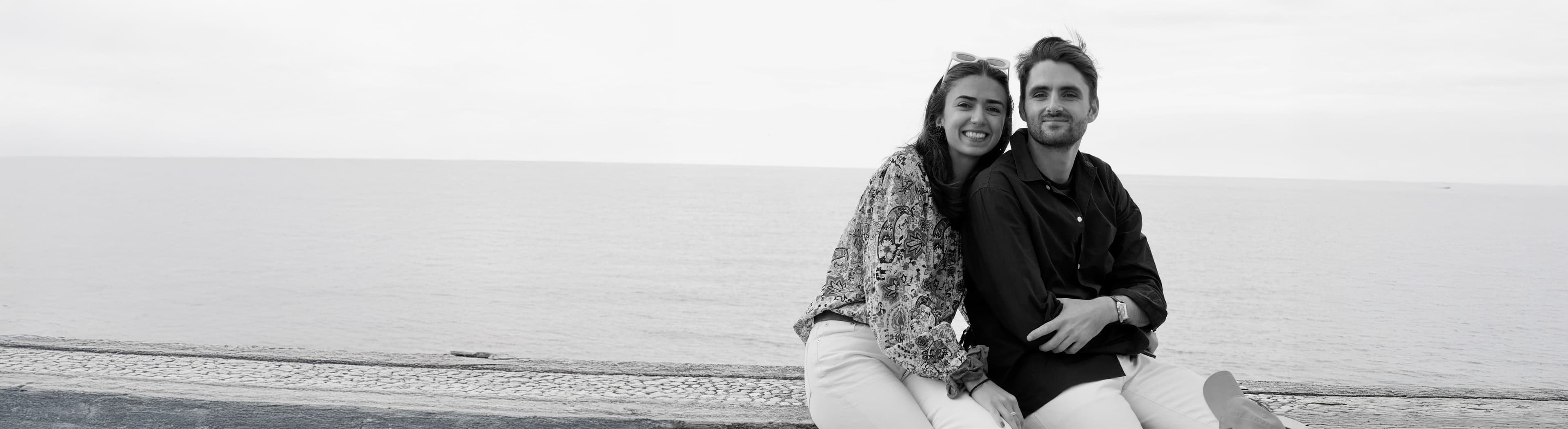 Couple heureux (paysage)