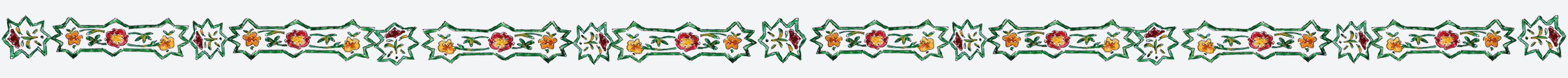 Frise florale décorative